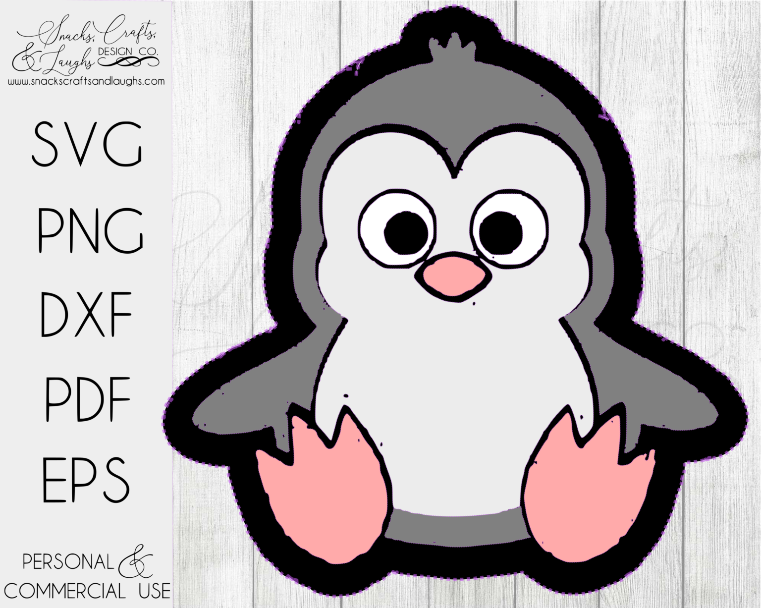 Layered Penguin SVG Cute Penguin SVG Print and Cut Sticker SVG