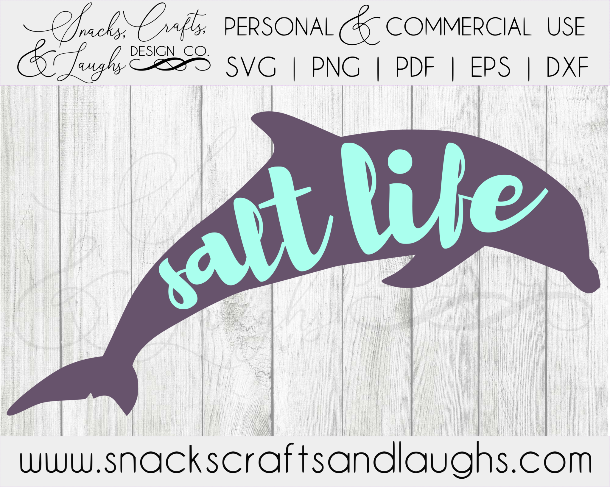 Download Salt Life SVG | Dolphin SVG | Cool Summer SVG - Bigheart Design Co.