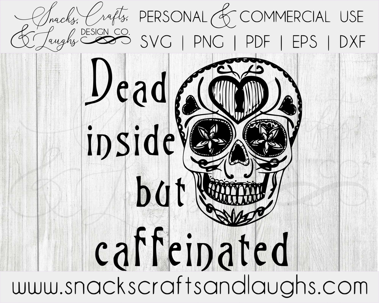 dead inside but caffeinated svg free