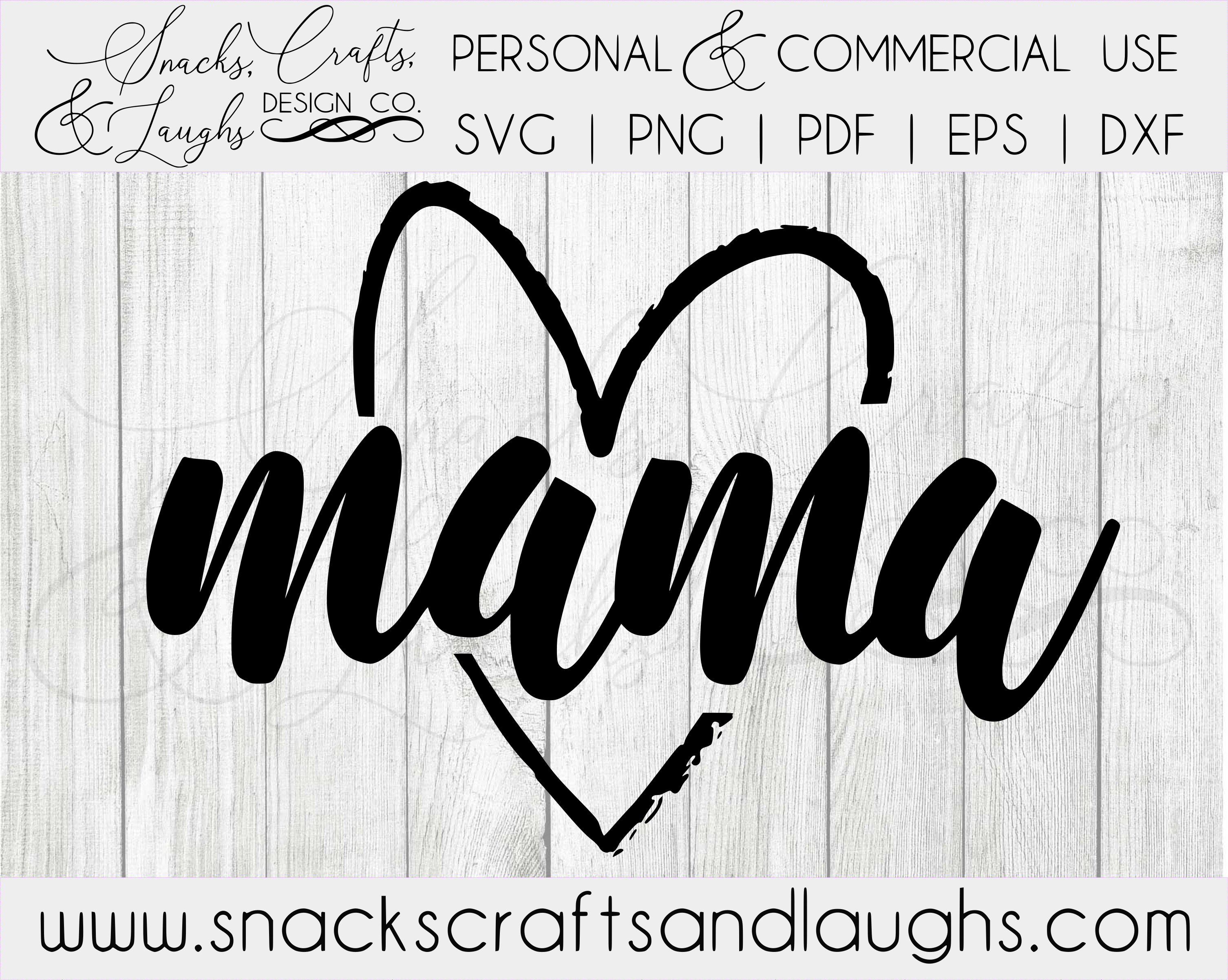 Download Mama SVG | Mama Heart SVG | Mama Shirt SVG | Instant Digital Download File - Bigheart Design Co.