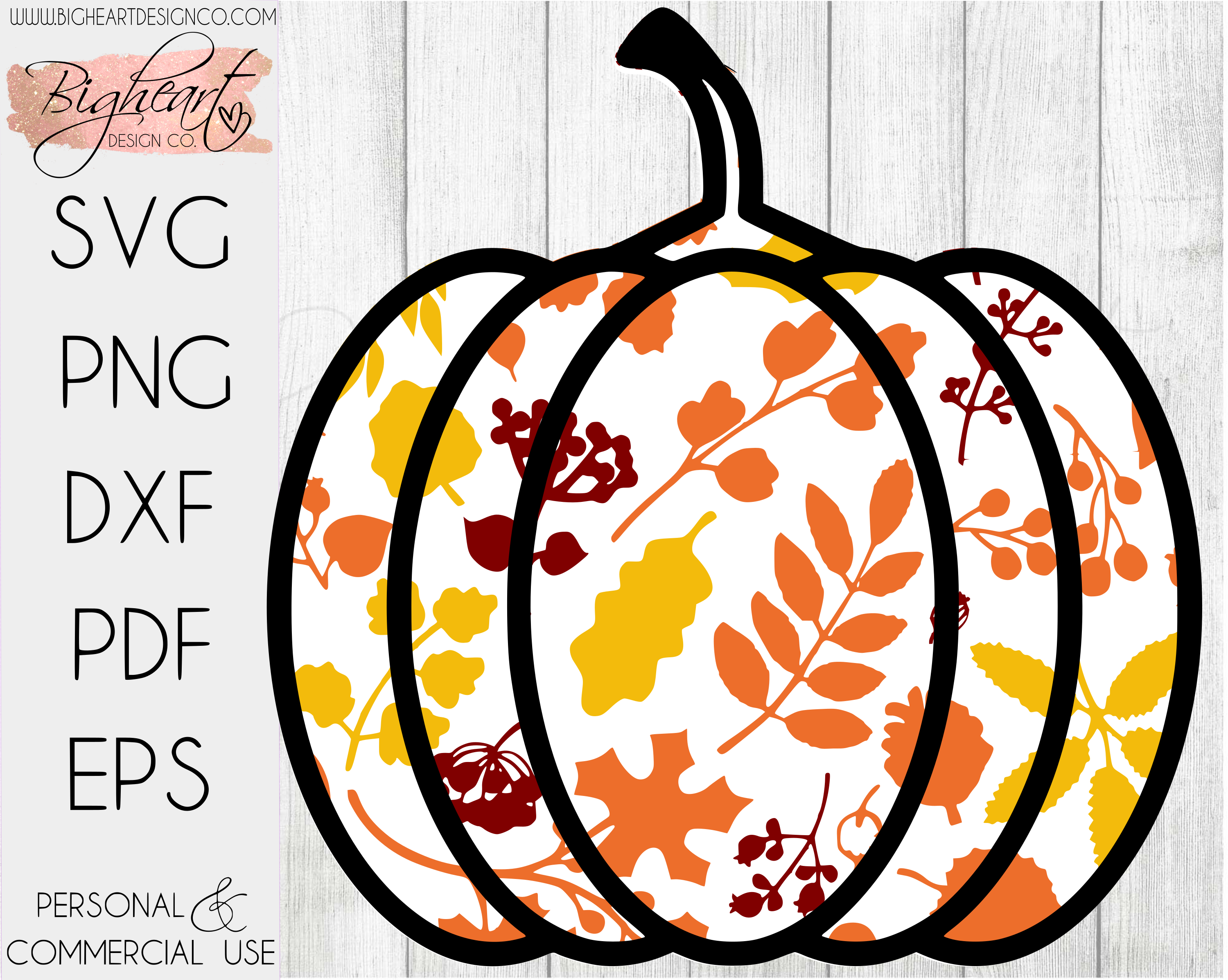 Download Layered Fall Pumpkin SVG | Pumpkin Leaves SVG | Pumpkin ...
