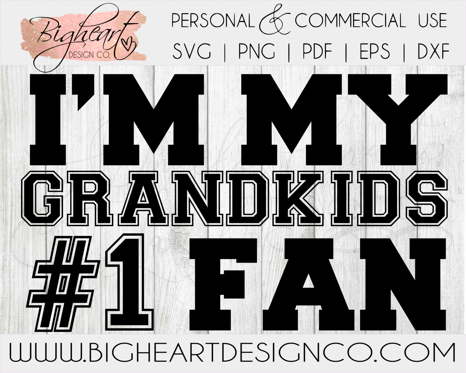 Download I'm My Grandkids #1 Fan SVG | Grandparent SVG | Proud ...